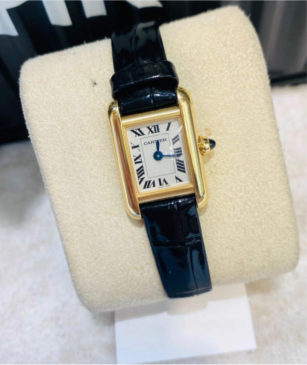 CARTIER Золотые часы из желтого золота, фото 4