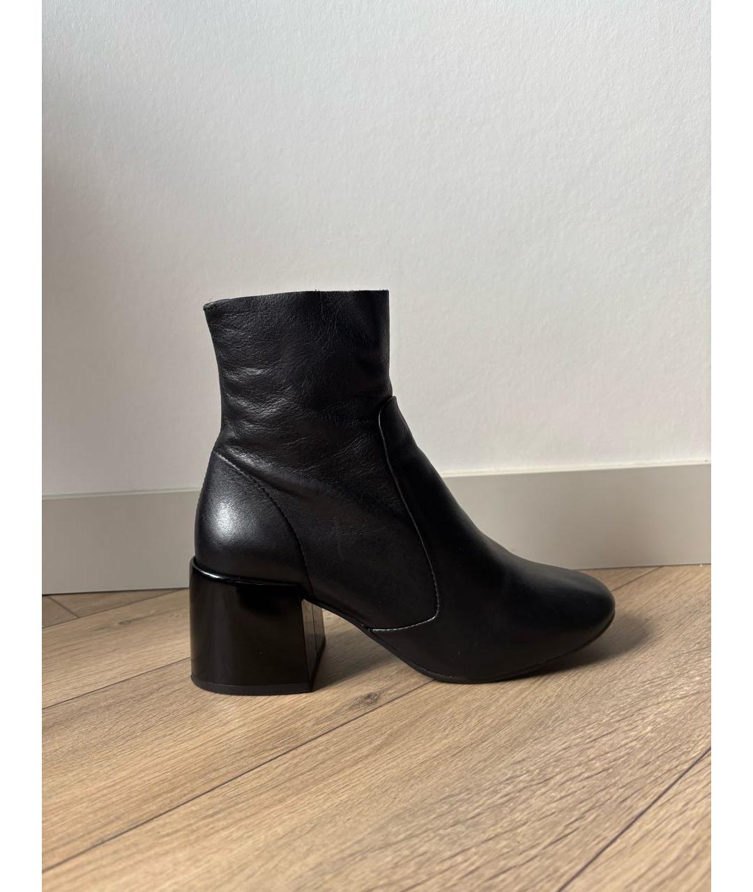JEFFREY CAMPBELL Черные кожаные ботильоны, фото 7