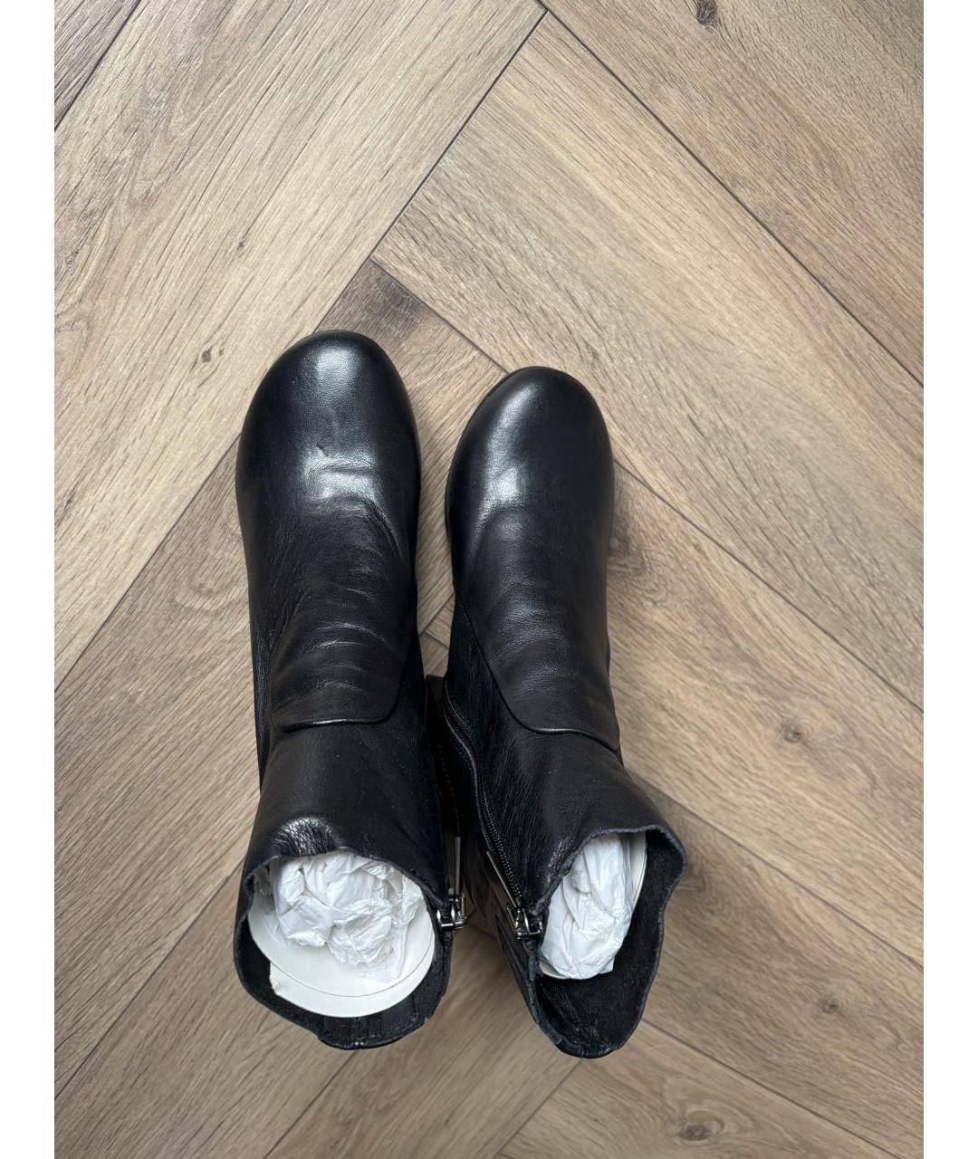 JEFFREY CAMPBELL Черные кожаные ботильоны, фото 3