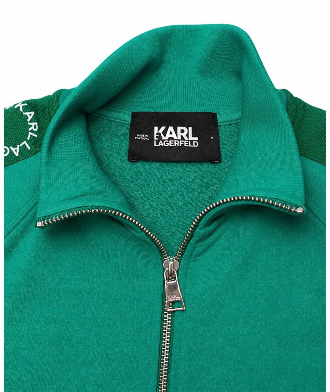 KARL LAGERFELD Зеленый хлопковый спортивные костюмы, фото 2