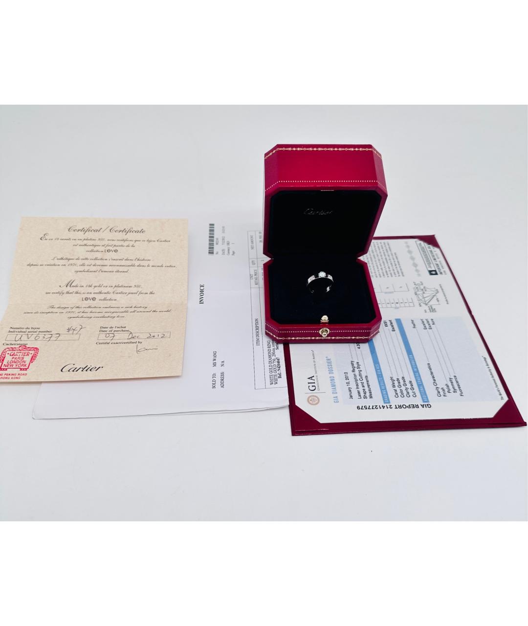 CARTIER Серебряное кольцо из белого золота, фото 2