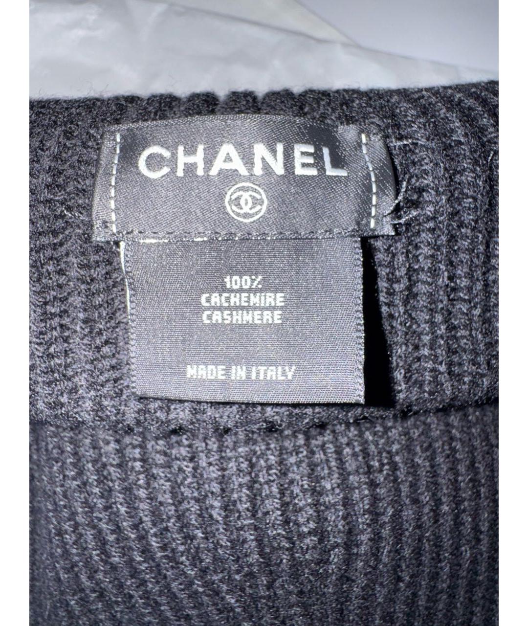 CHANEL Черная кашемировая шапка, фото 3