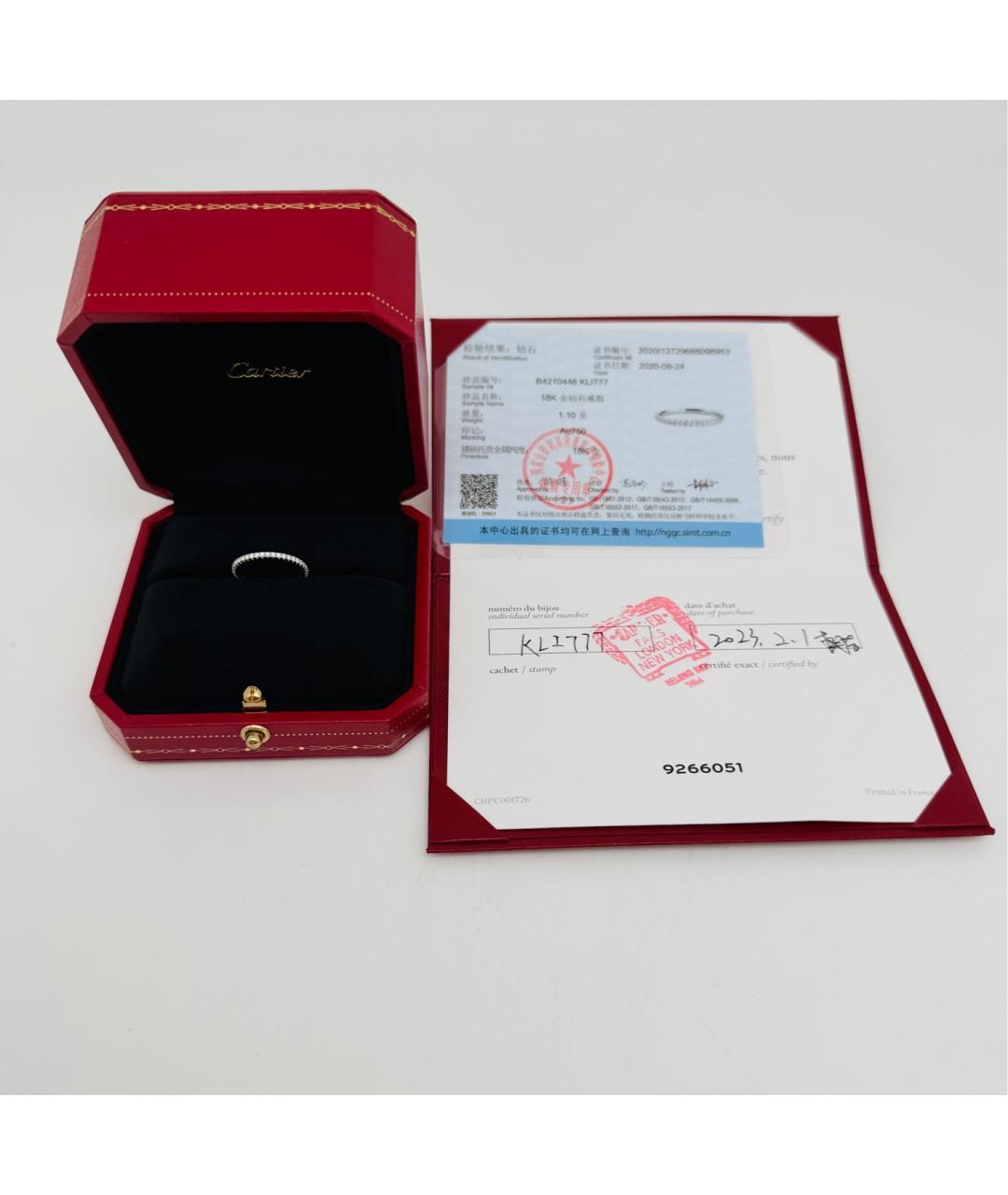 CARTIER Серебряное кольцо из белого золота, фото 8