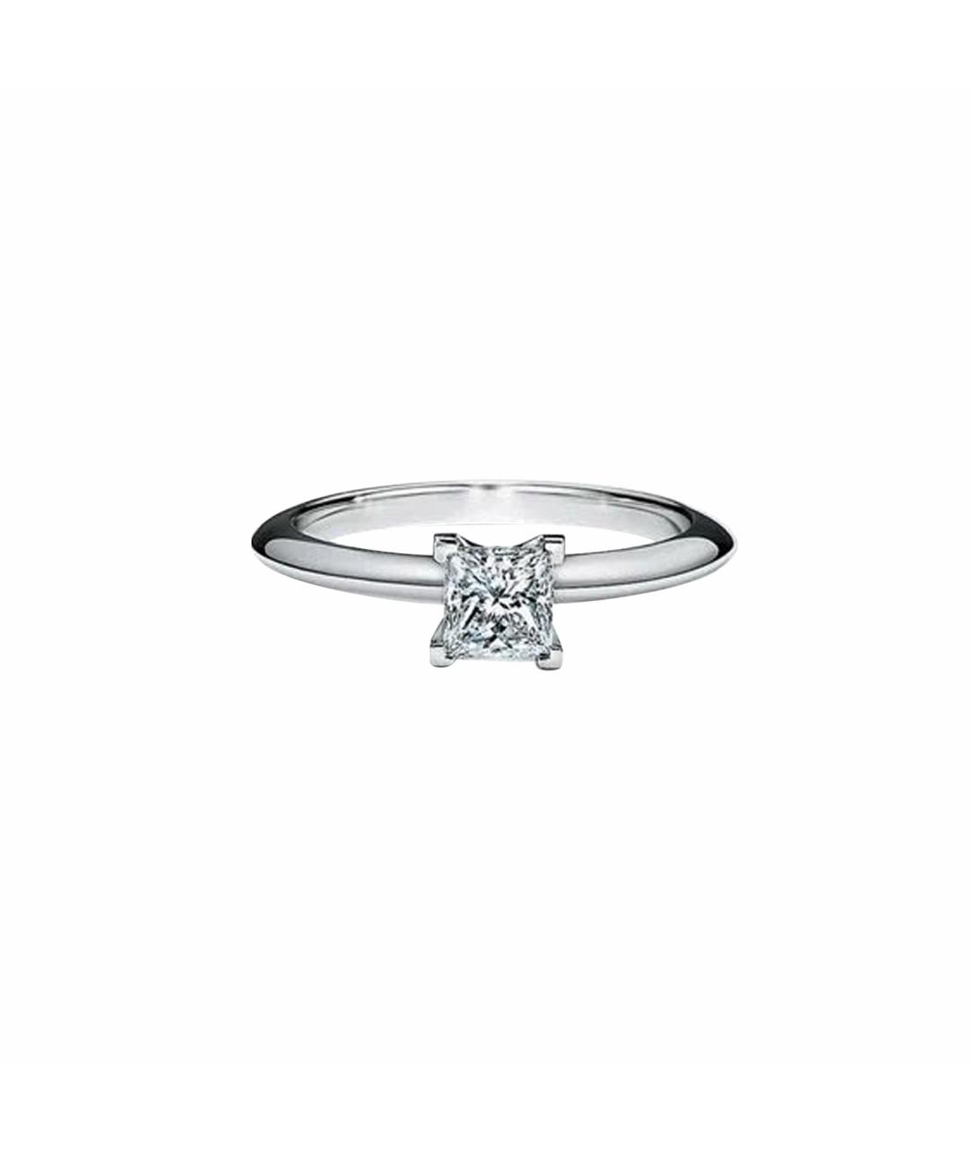 TIFFANY&CO Белое платиновое кольцо, фото 1