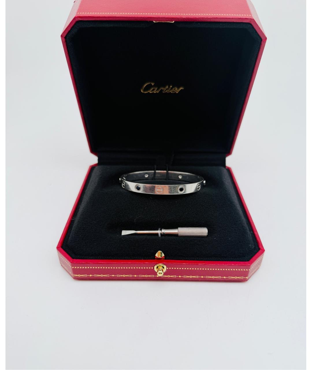 CARTIER Серебряный браслет из белого золота, фото 7