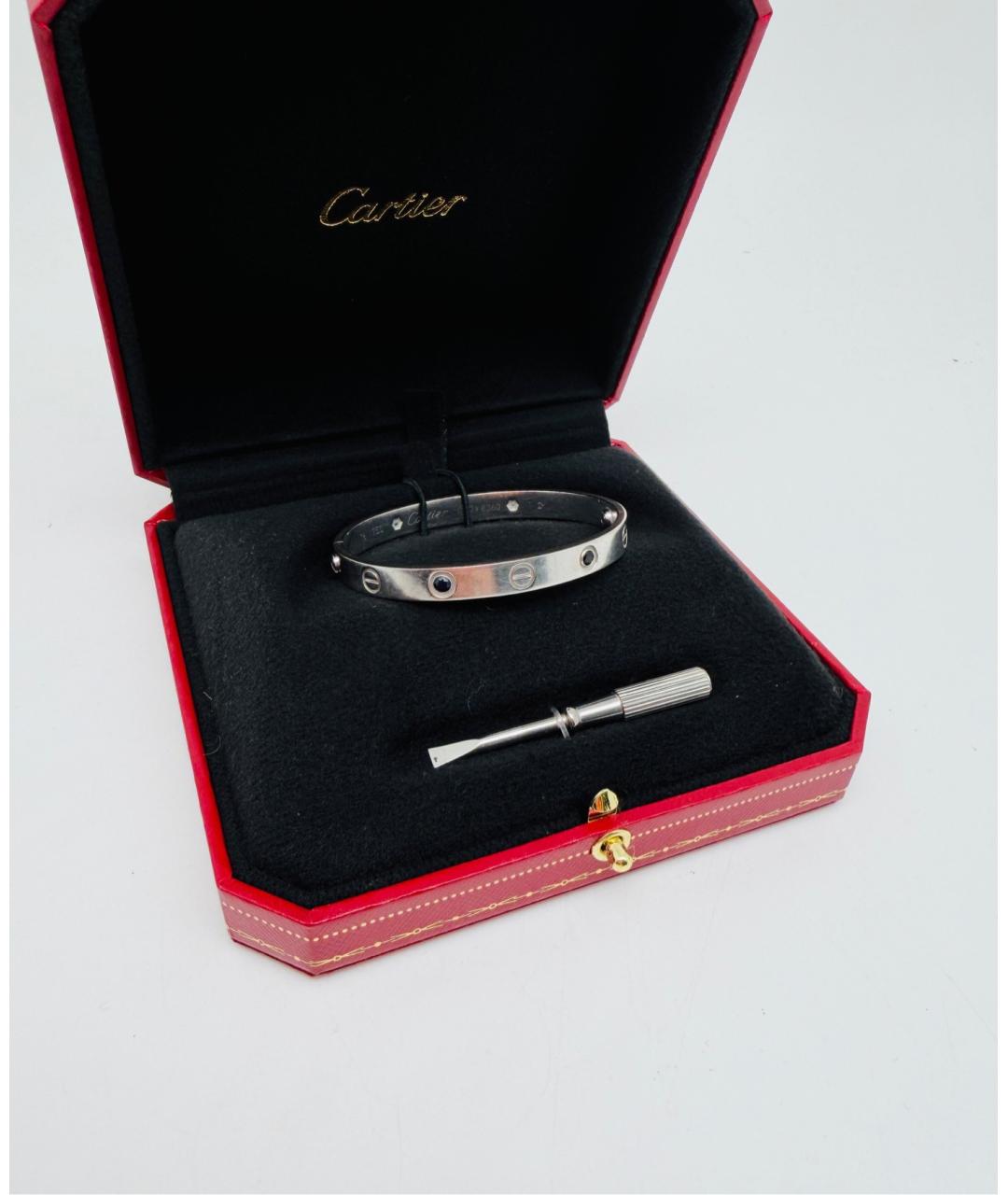 CARTIER Серебряный браслет из белого золота, фото 2