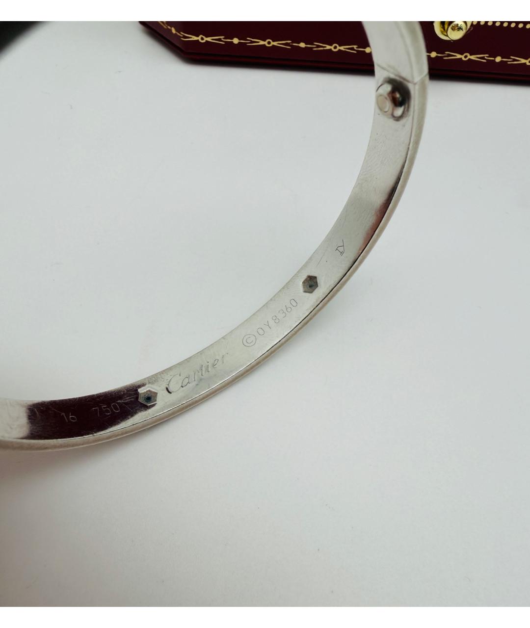 CARTIER Серебряный браслет из белого золота, фото 6