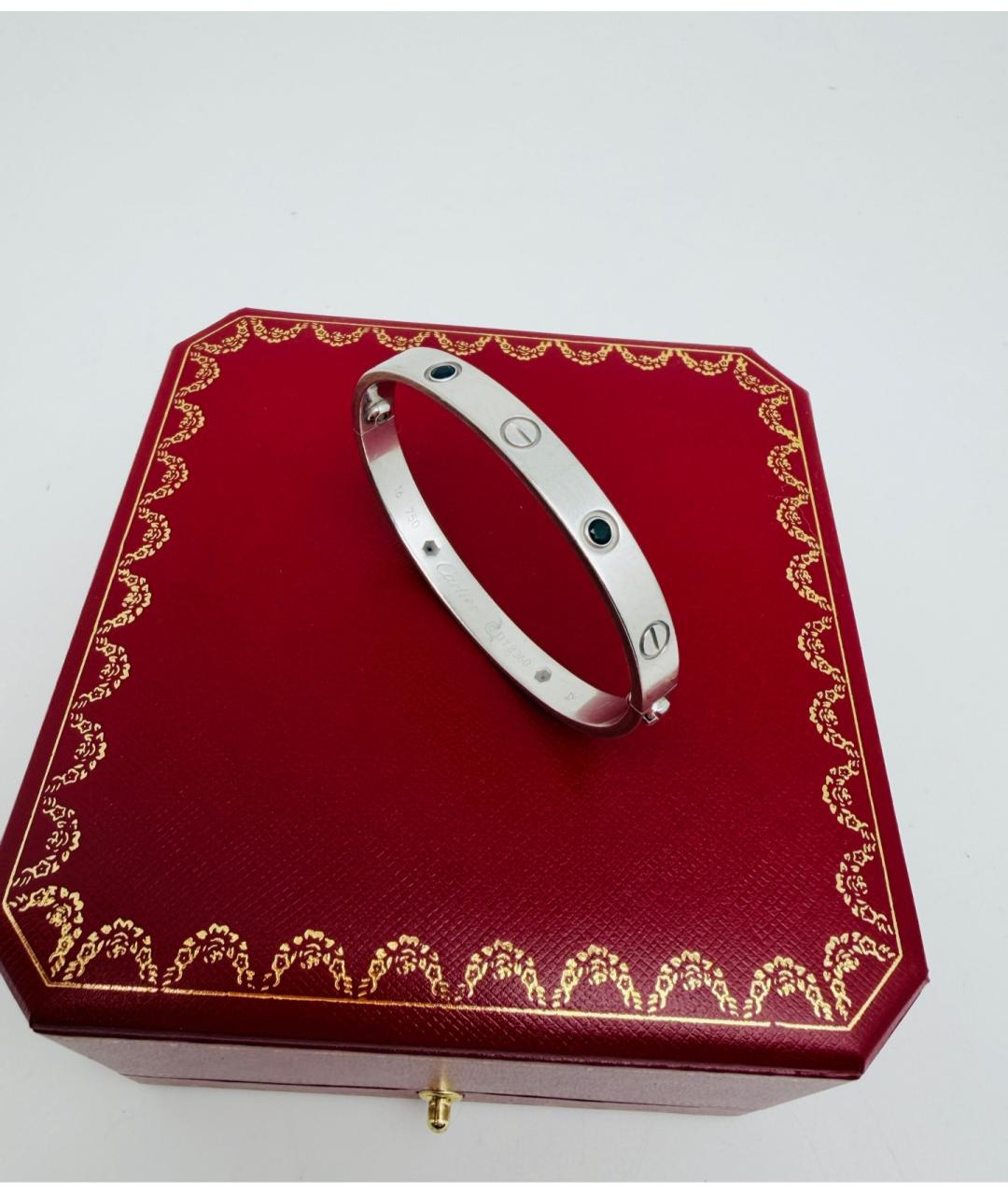 CARTIER Серебряный браслет из белого золота, фото 4