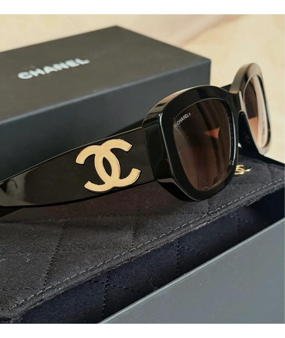 CHANEL Черные солнцезащитные очки, фото 5