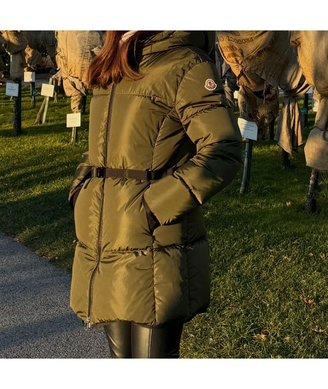 MONCLER Хаки пуховик, фото 8
