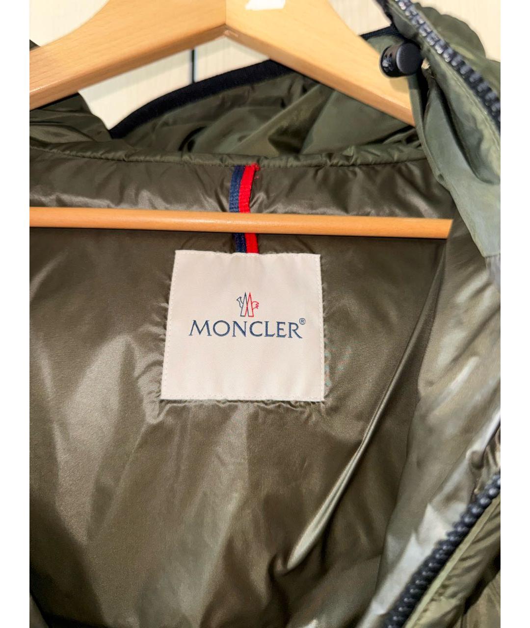 MONCLER Хаки пуховик, фото 5