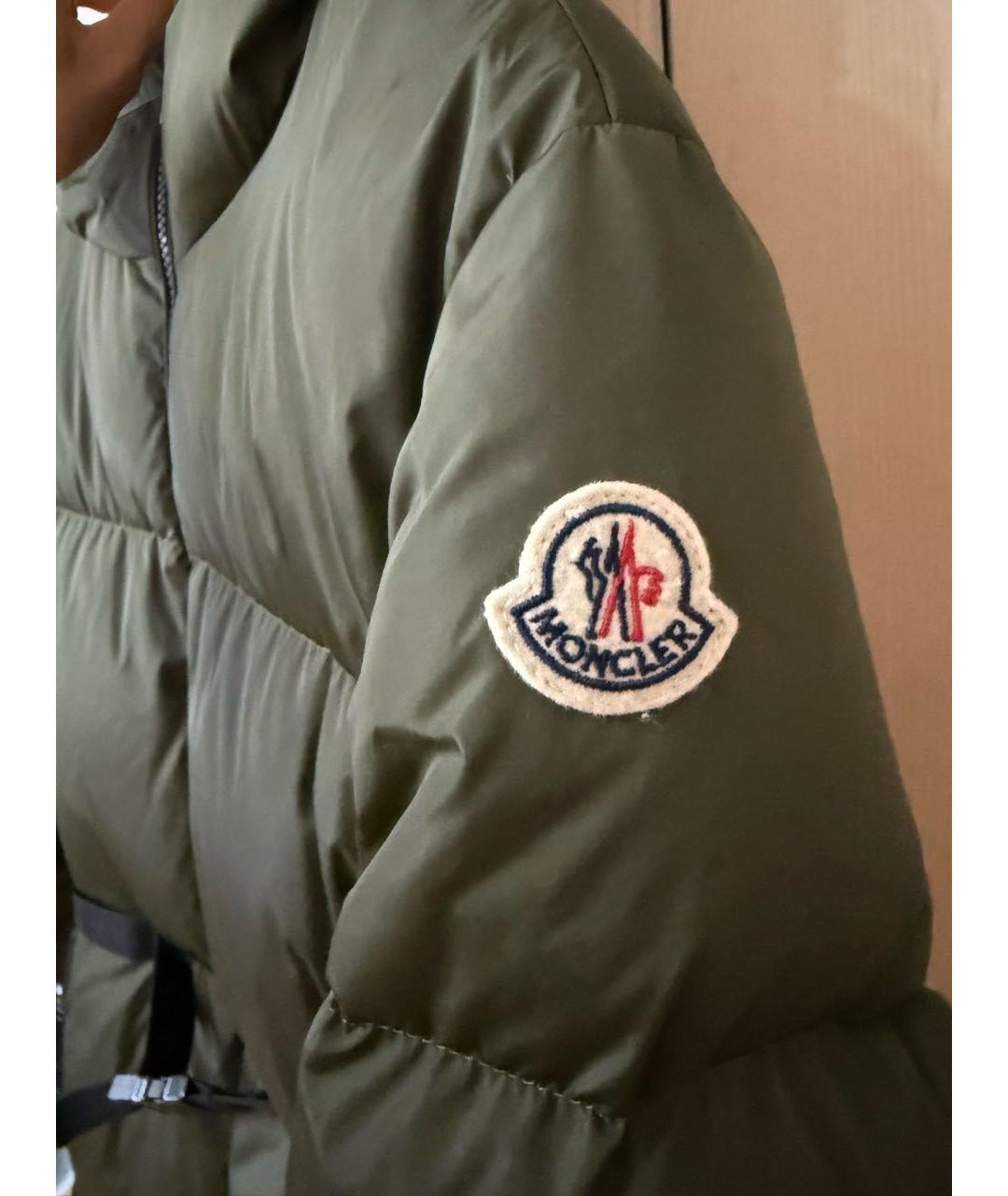 MONCLER Хаки пуховик, фото 6