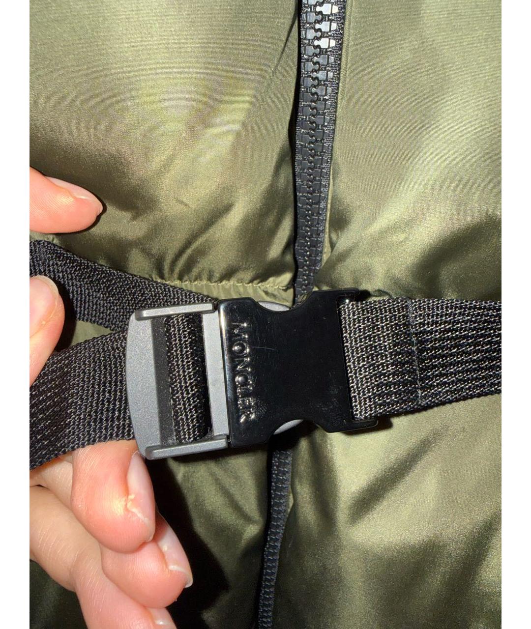 MONCLER Хаки пуховик, фото 2
