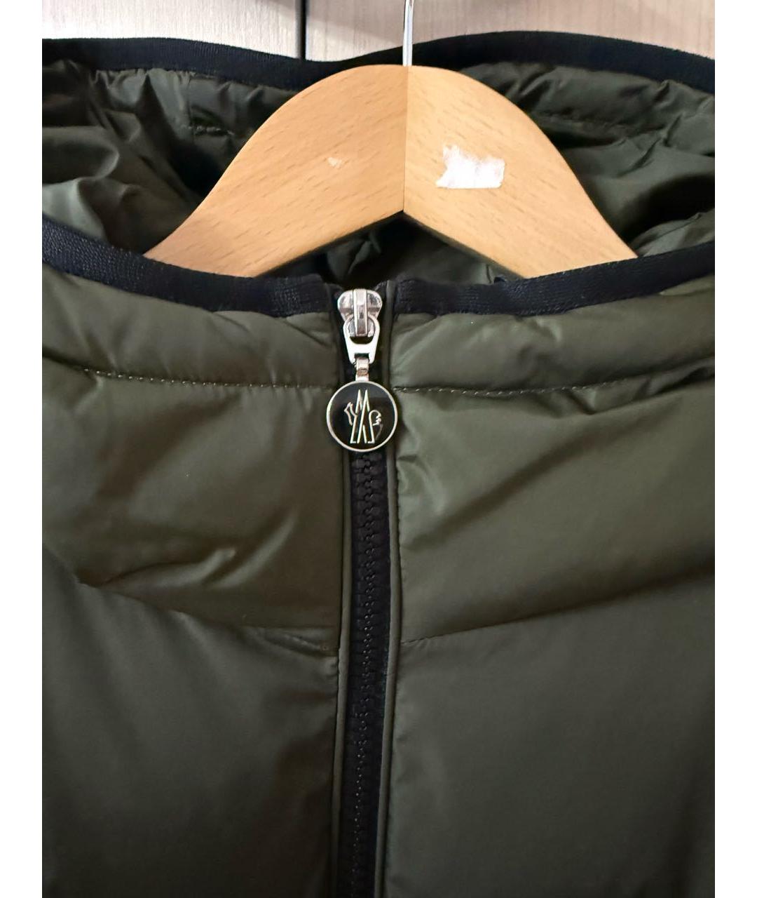 MONCLER Хаки пуховик, фото 3