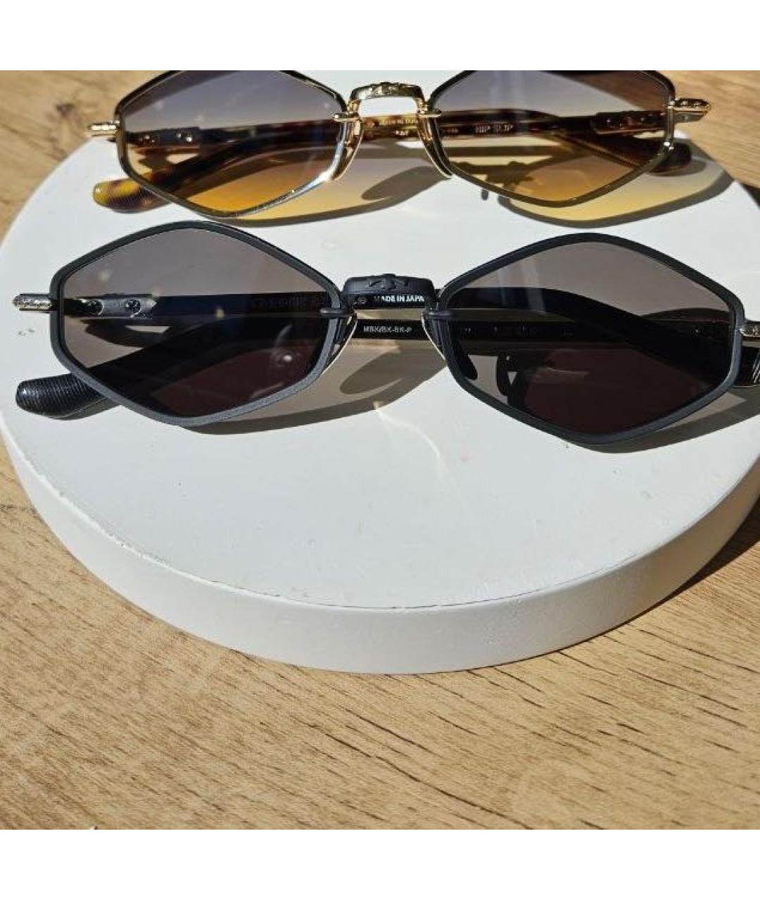 CHROME HEARTS Черные металлические солнцезащитные очки, фото 3