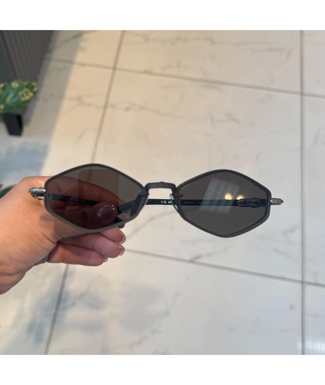 CHROME HEARTS Черные металлические солнцезащитные очки, фото 2