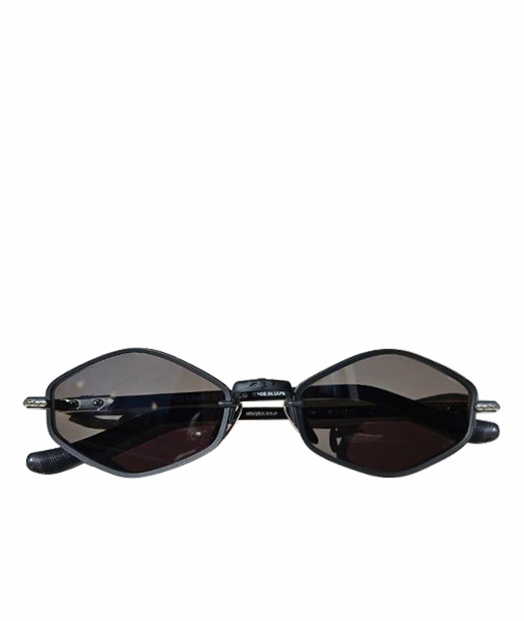 CHROME HEARTS Черные металлические солнцезащитные очки, фото 1