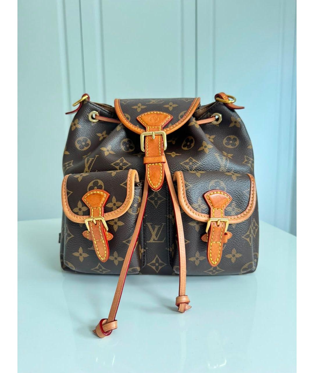 LOUIS VUITTON Коричневый рюкзак, фото 5