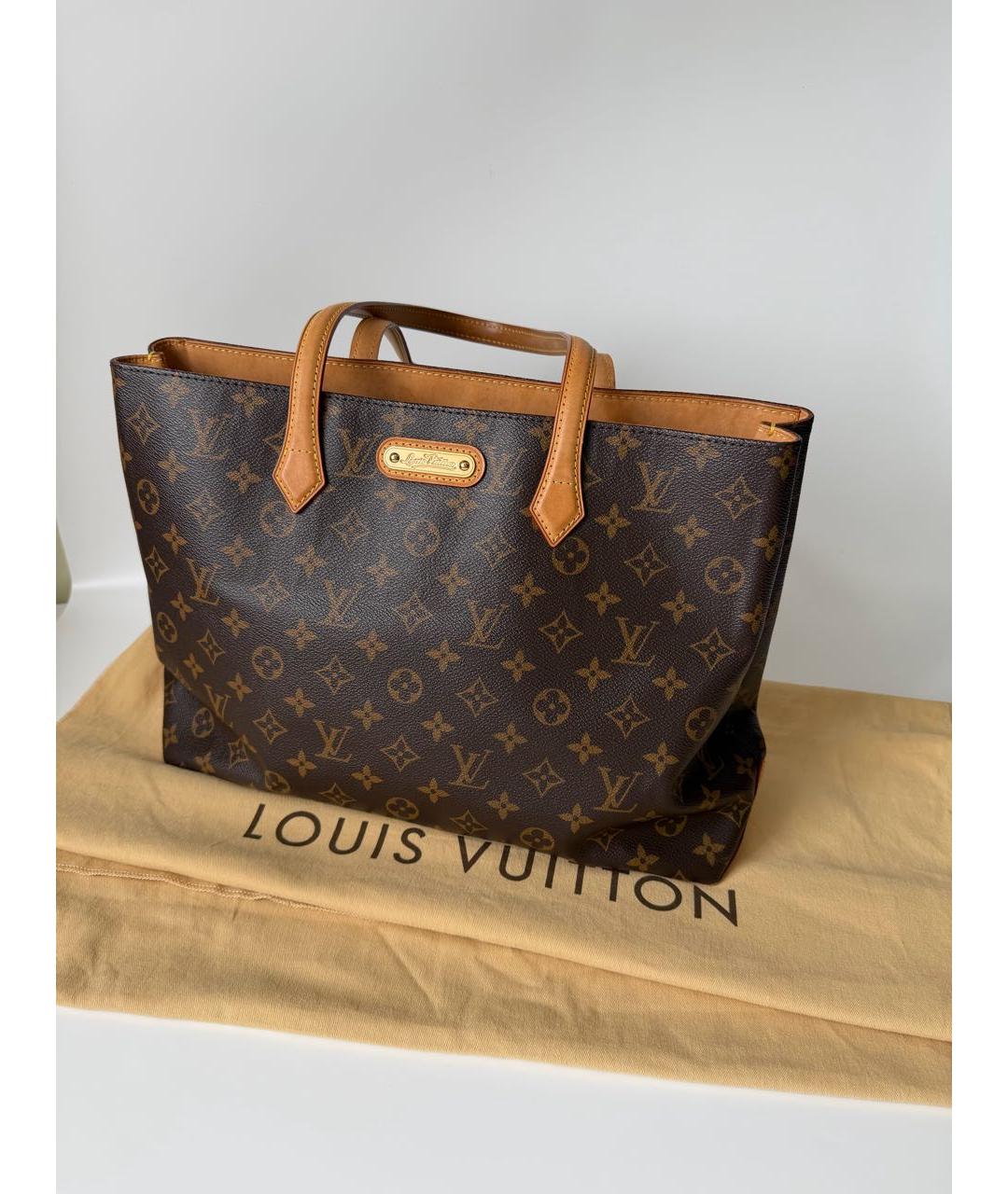 LOUIS VUITTON Коричневая сумка через плечо из искусственной кожи, фото 2