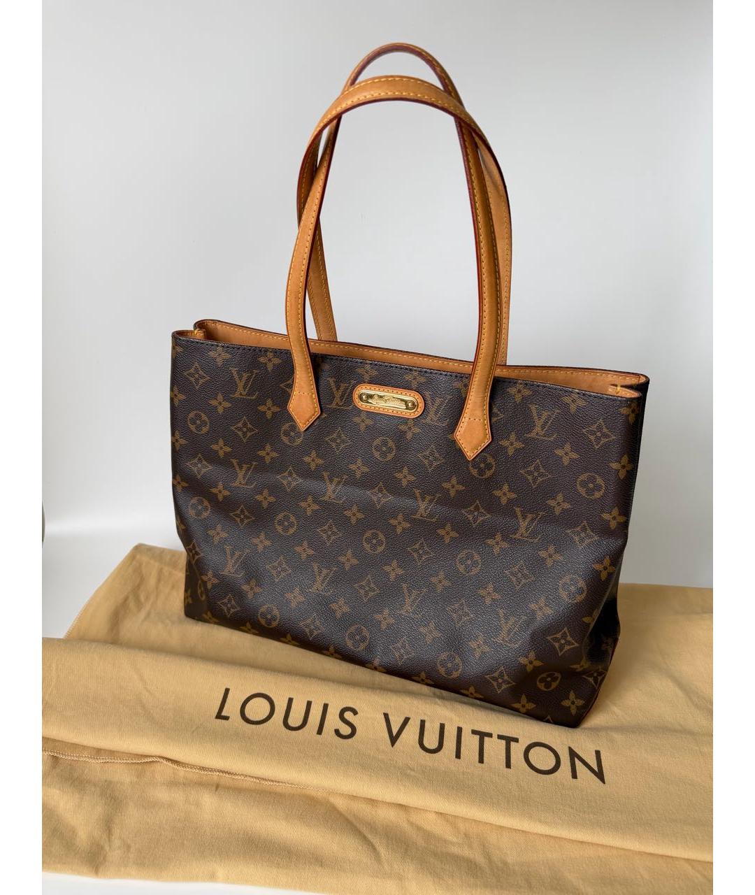 LOUIS VUITTON Коричневая сумка через плечо из искусственной кожи, фото 9