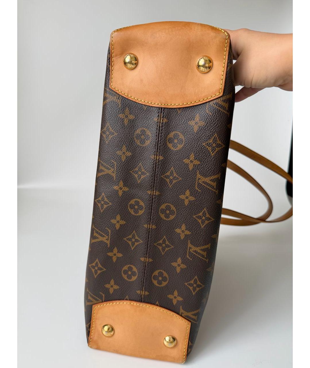 LOUIS VUITTON Коричневая сумка через плечо из искусственной кожи, фото 8