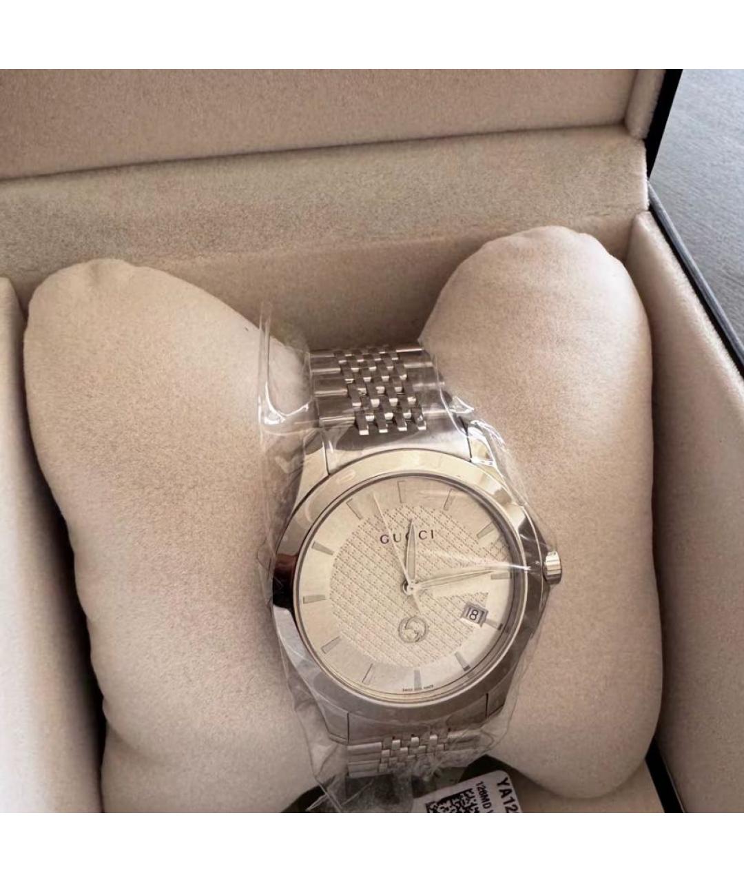 GUCCI Серебряные часы, фото 8