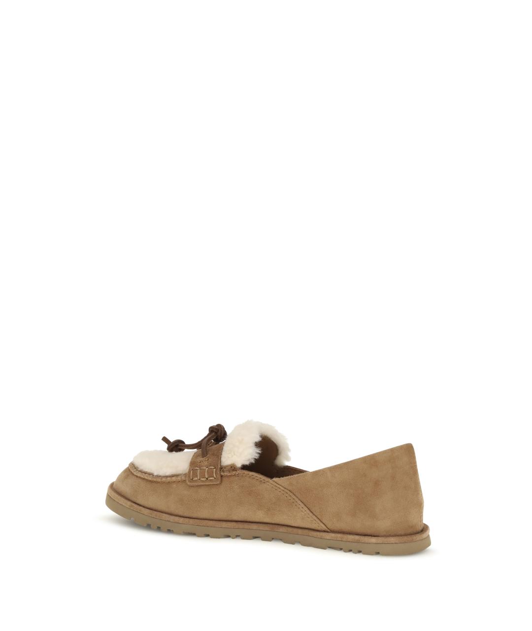 UGG Коричневые замшевые лоферы, фото 3