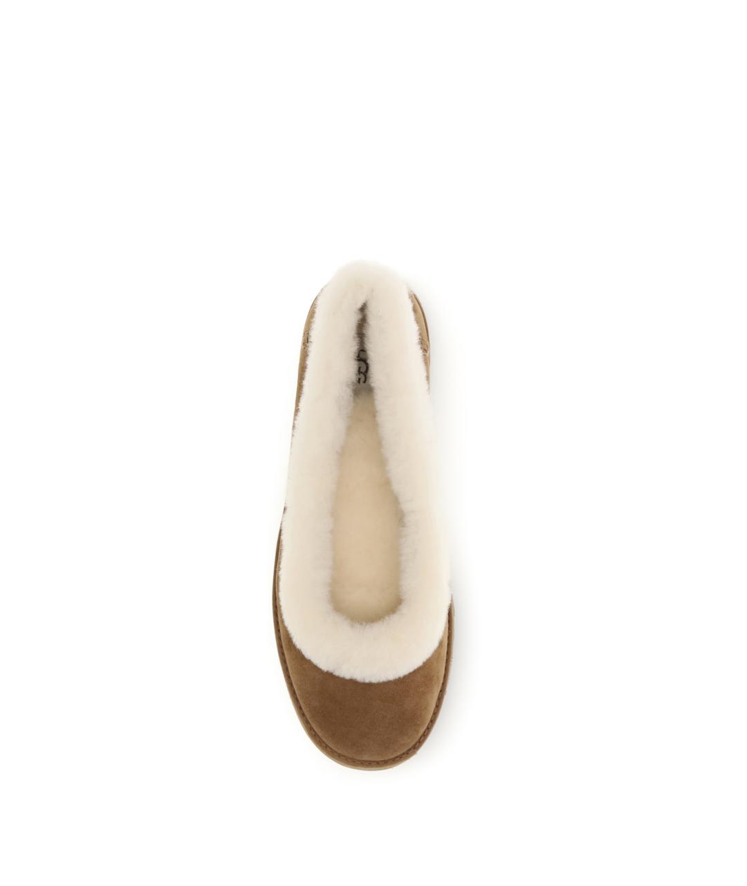 UGG Коричневые балетки, фото 4