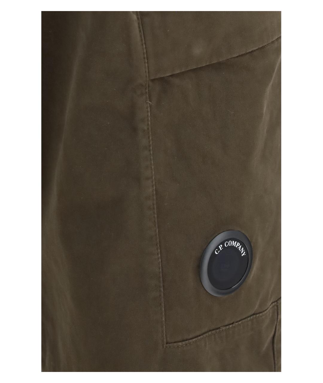 CP COMPANY Зеленые хлопковые повседневные брюки, фото 3