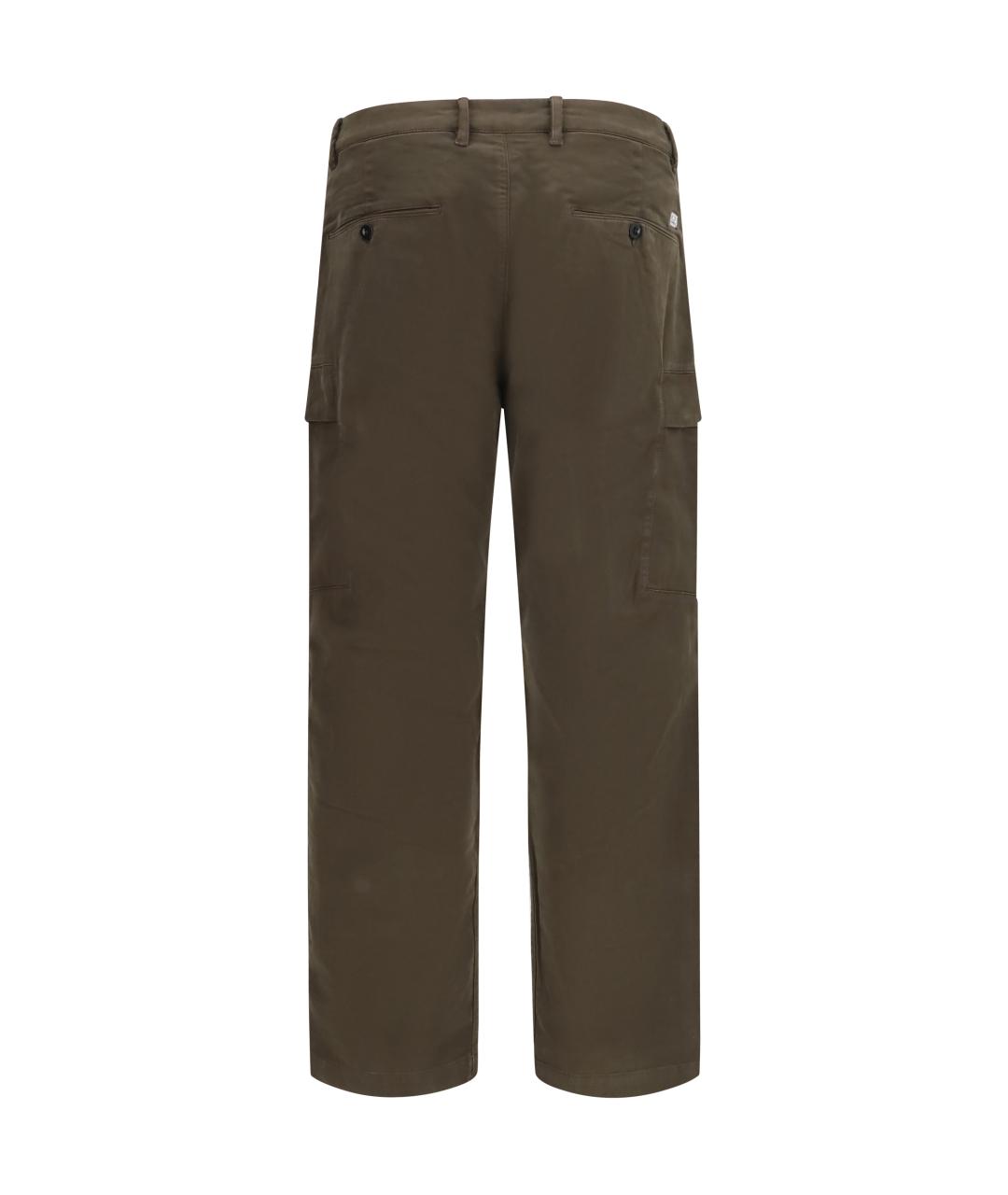 CP COMPANY Зеленые хлопковые повседневные брюки, фото 2