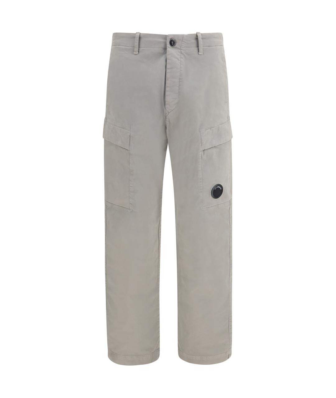 CP COMPANY Серые хлопковые повседневные брюки, фото 1