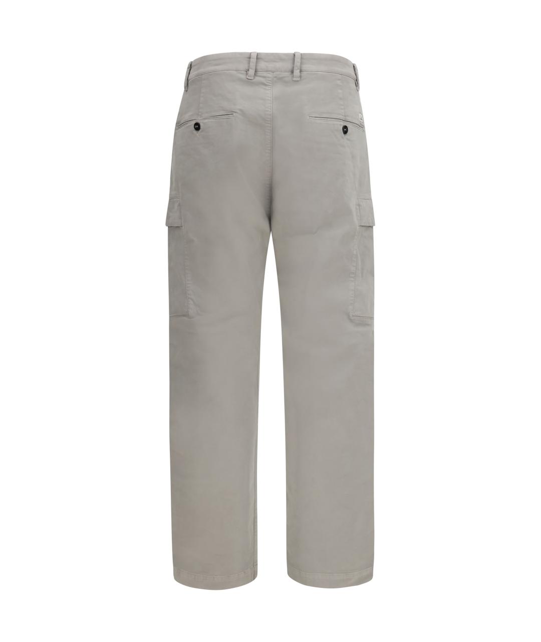 CP COMPANY Серые хлопковые повседневные брюки, фото 2