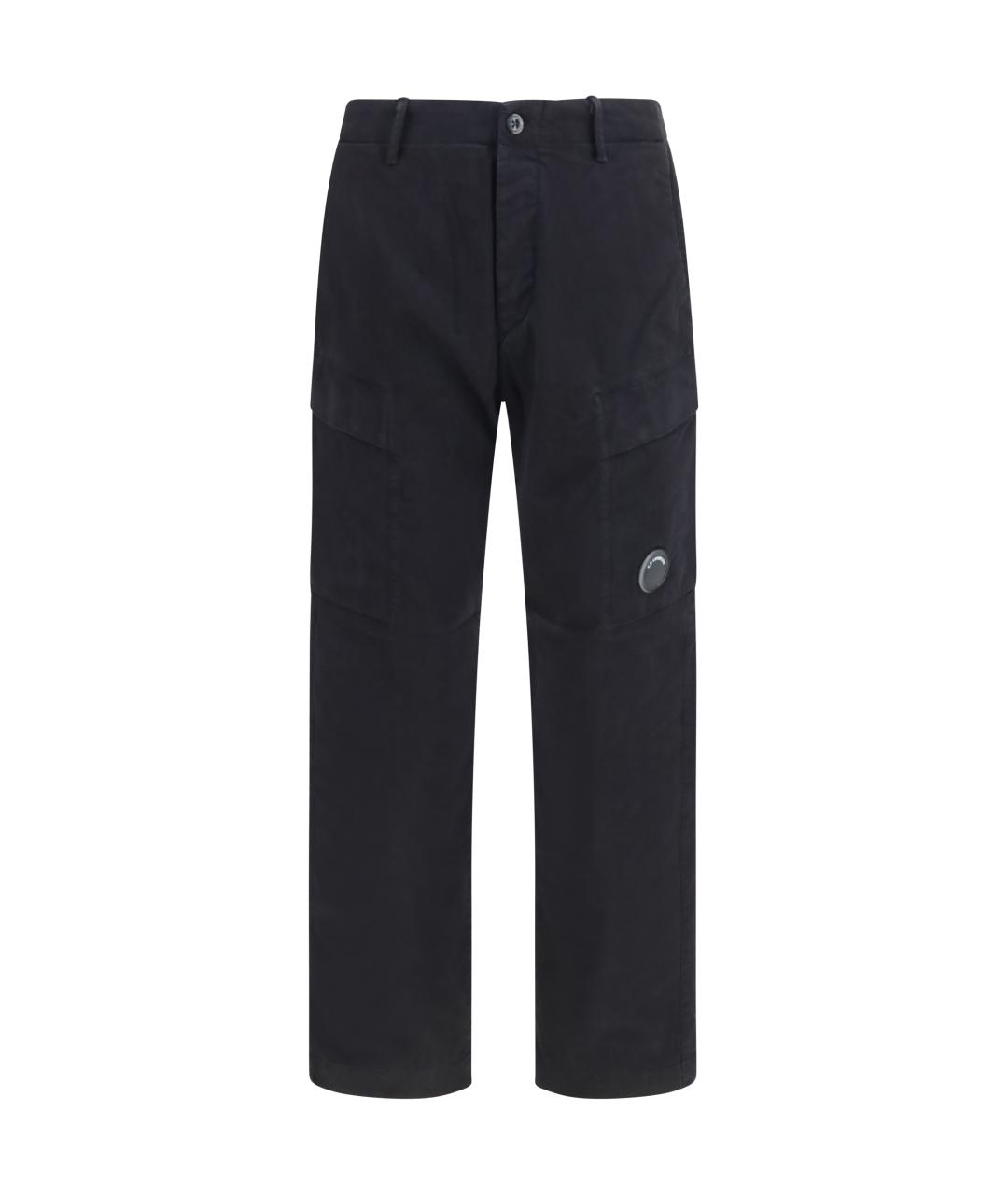 CP COMPANY Черные хлопковые повседневные брюки, фото 1