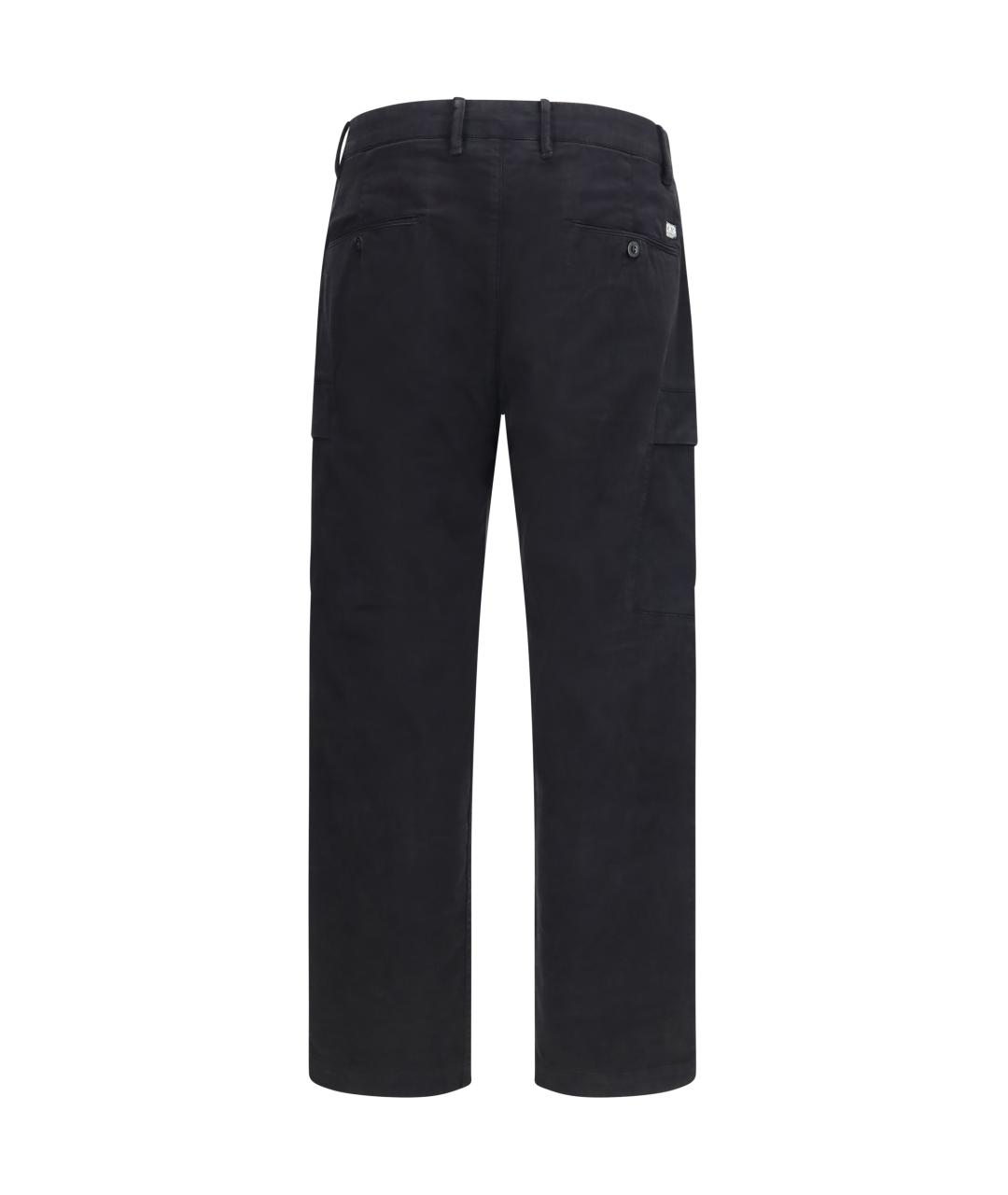 CP COMPANY Черные хлопковые повседневные брюки, фото 2