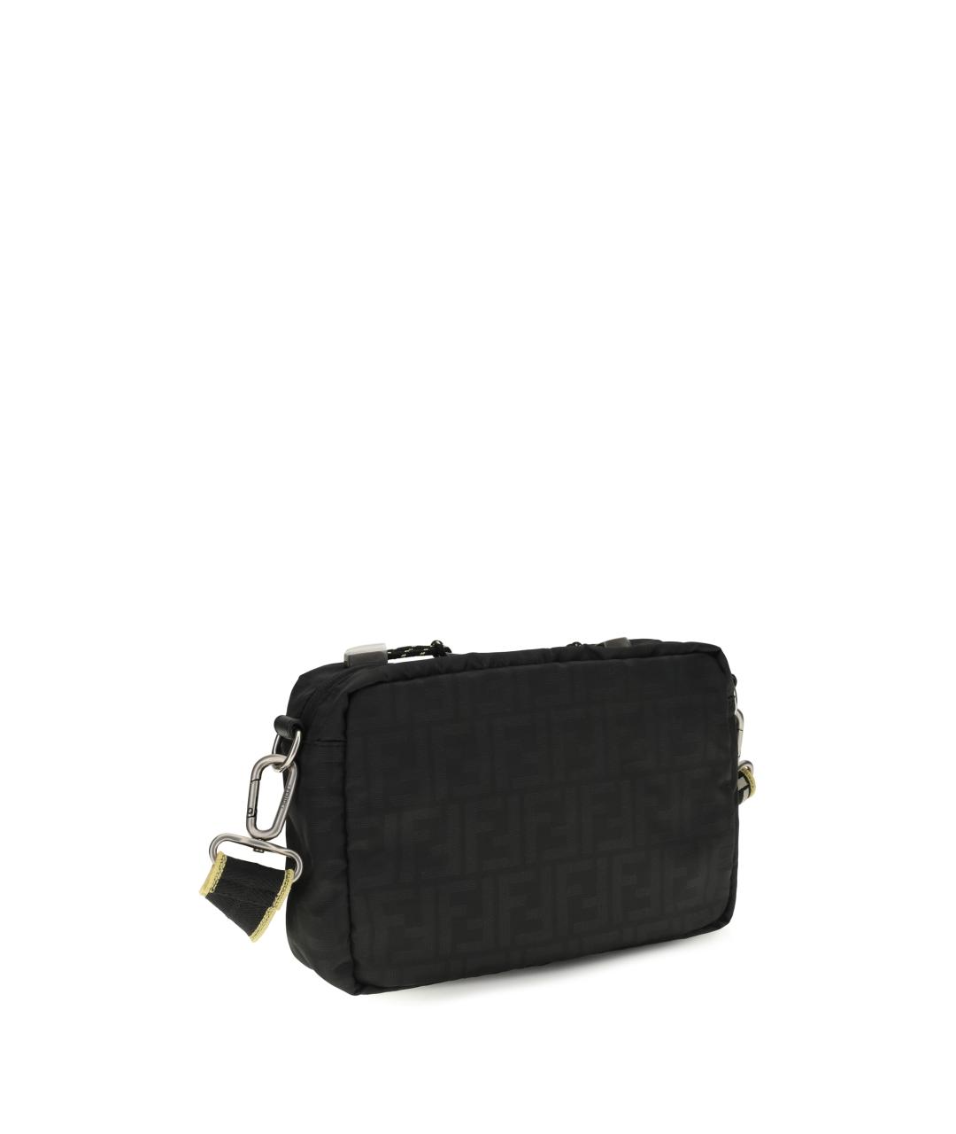 FENDI Черная тканевая сумка на плечо, фото 3
