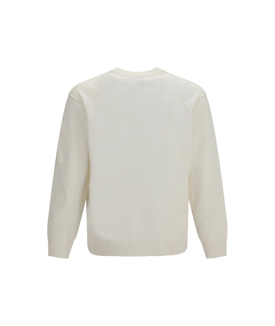 CP COMPANY Белый шерстяной джемпер / свитер, фото 2