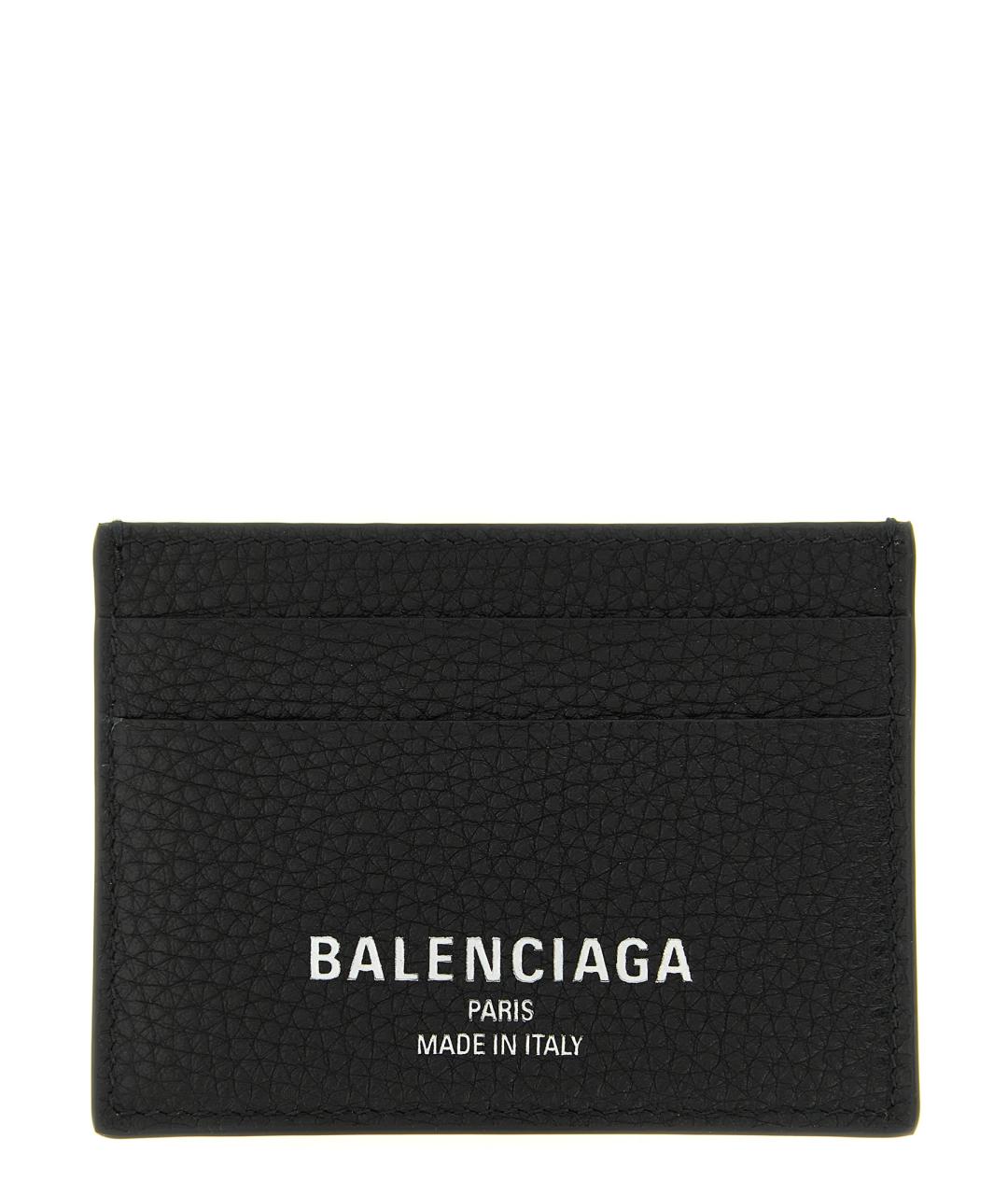 BALENCIAGA Черный кожаный кардхолдер, фото 1