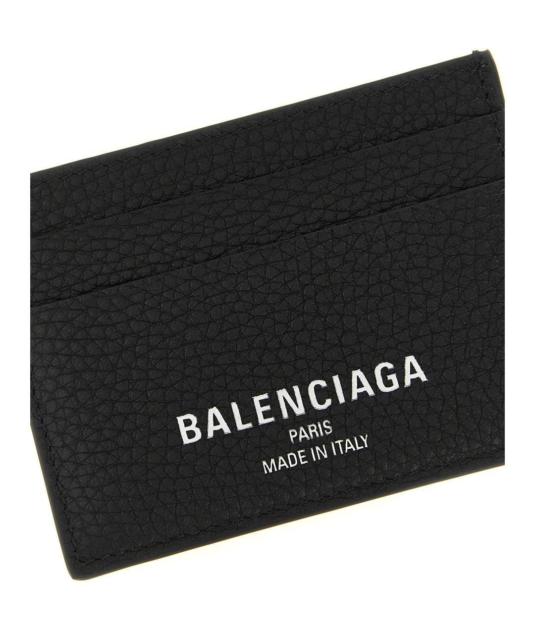 BALENCIAGA Черный кожаный кардхолдер, фото 3