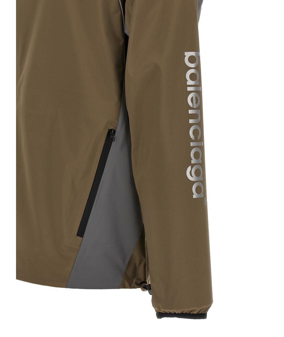 BALENCIAGA Серая полиэстеровая парка, фото 4