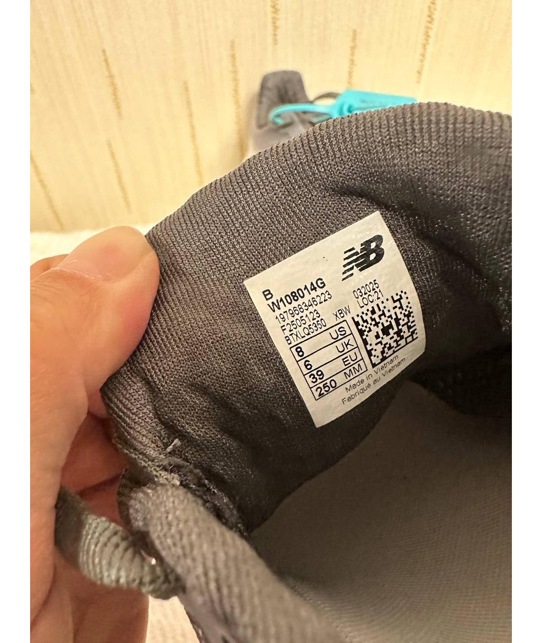 NEW BALANCE Серые синтетические кроссовки, фото 7
