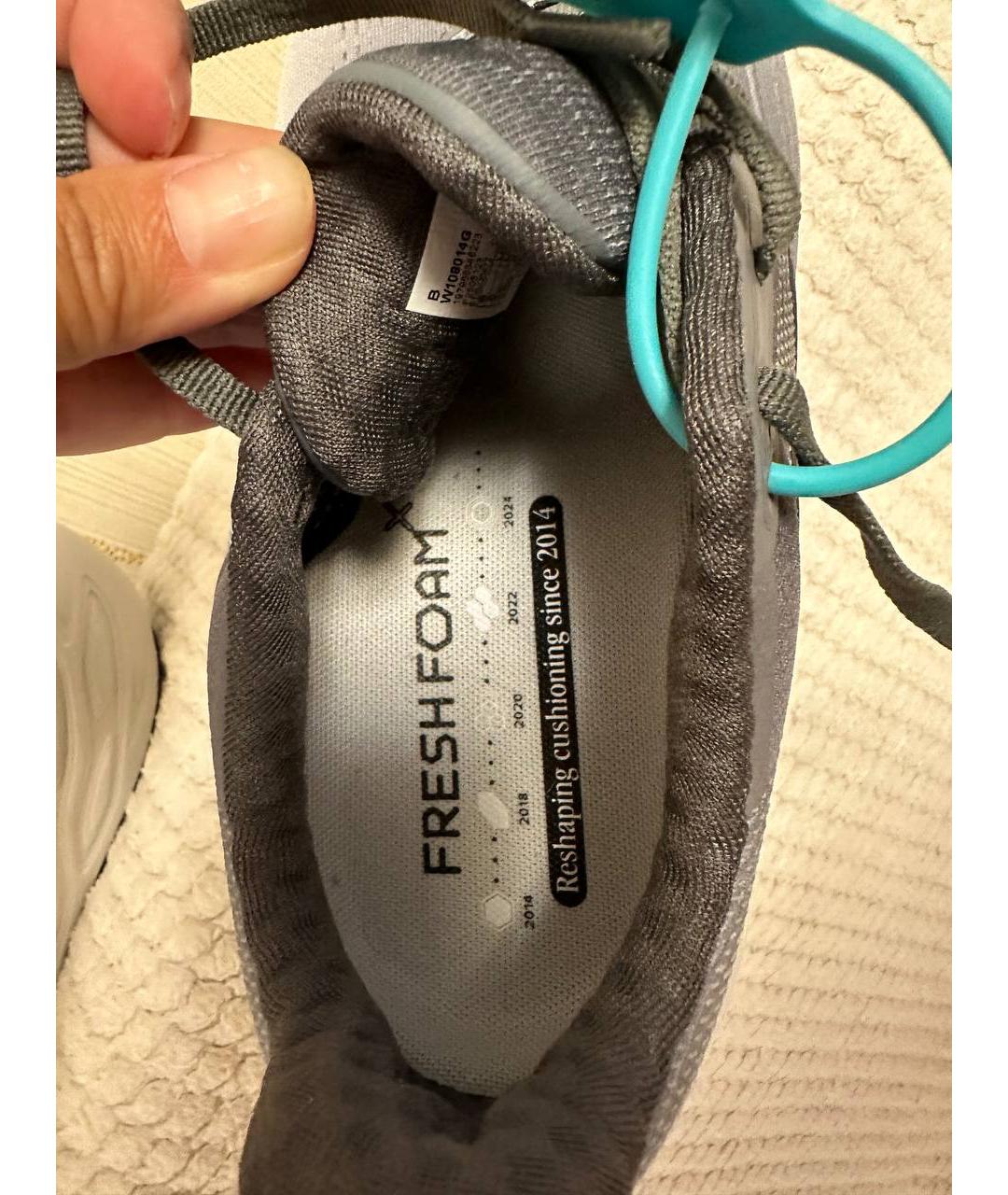 NEW BALANCE Серые синтетические кроссовки, фото 3