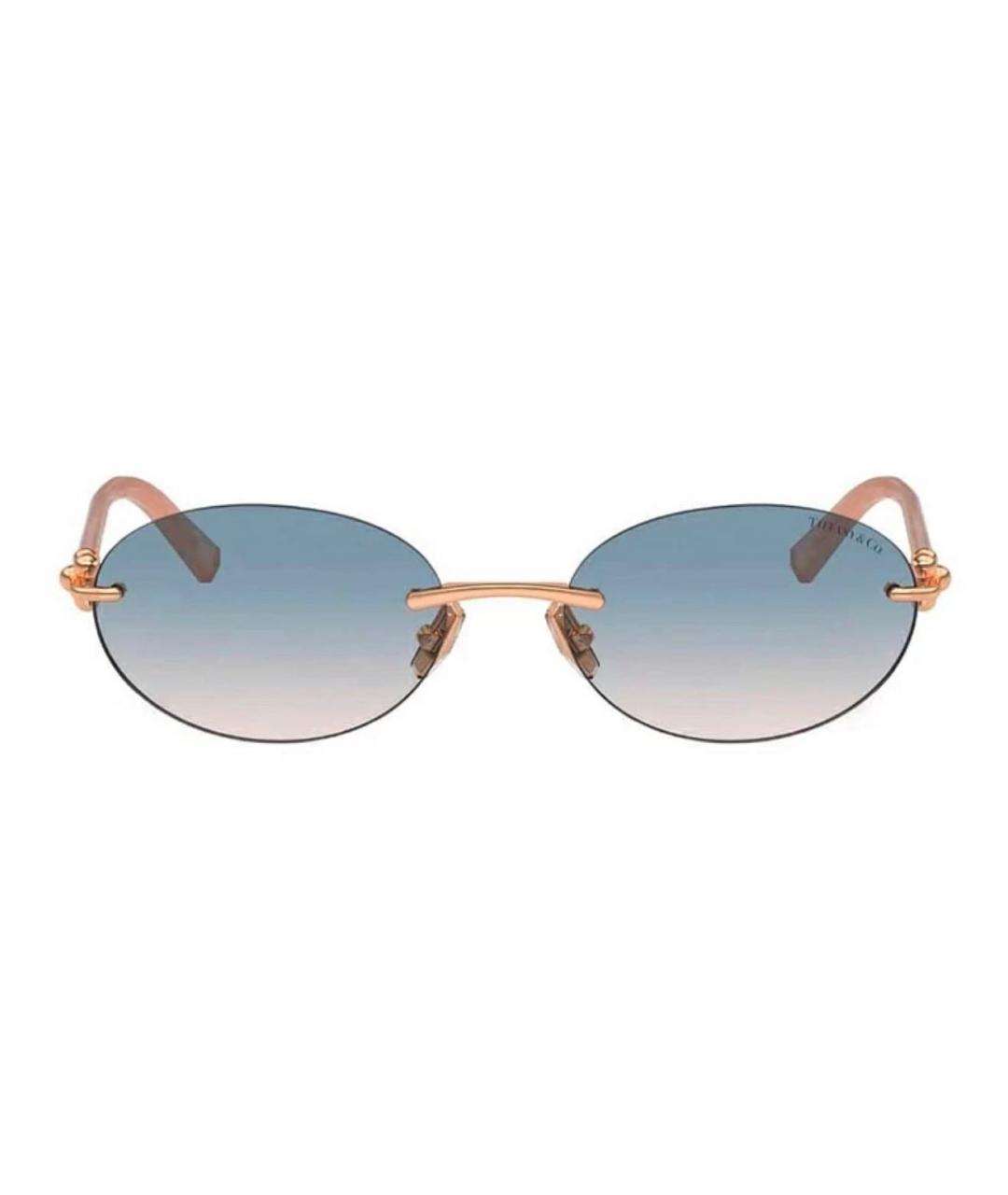 TIFFANY&CO Голубые металлические солнцезащитные очки, фото 5