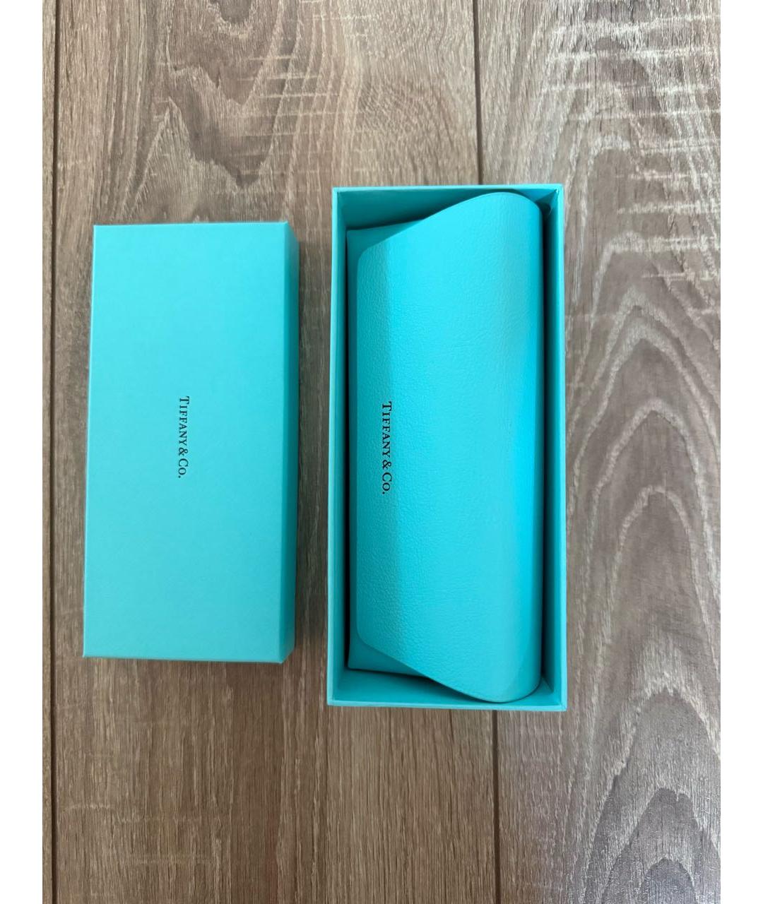 TIFFANY&CO Голубые металлические солнцезащитные очки, фото 4