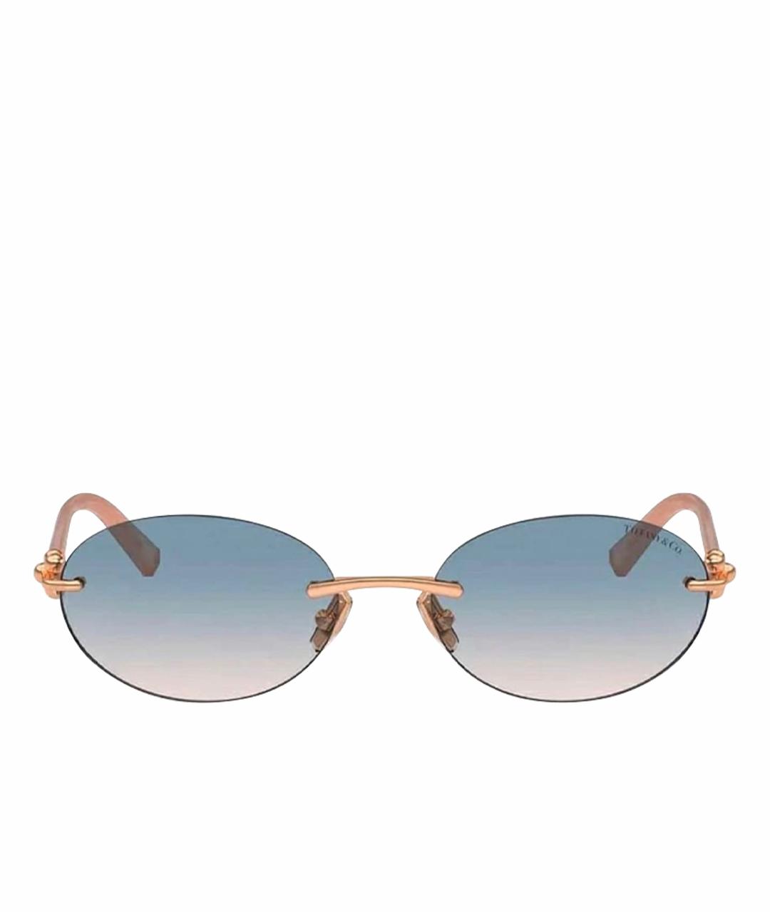 TIFFANY&CO Голубые металлические солнцезащитные очки, фото 1
