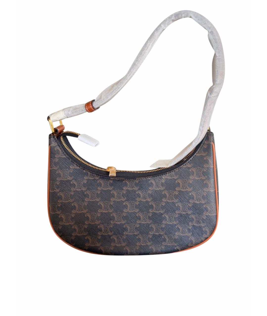 CELINE Черная сумка тоут из искусственной кожи, фото 1