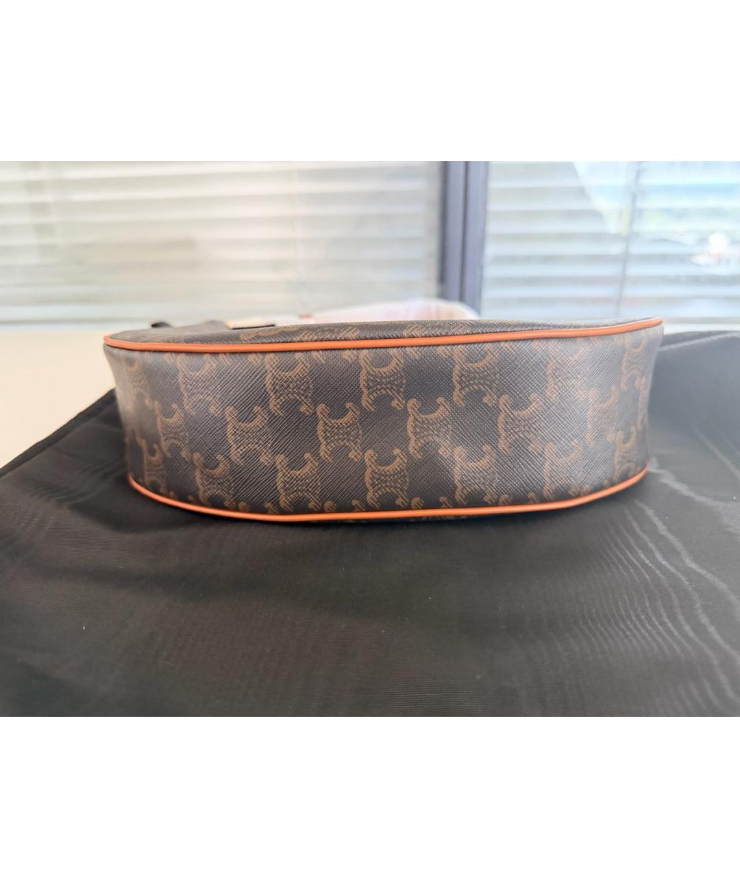 CELINE Черная сумка тоут из искусственной кожи, фото 5