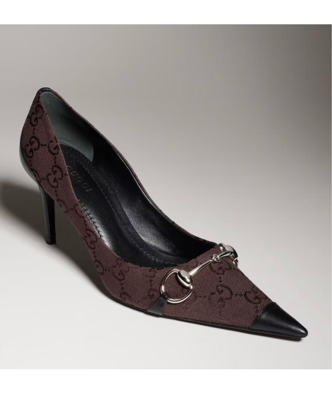 GUCCI Коричневые туфли, фото 2