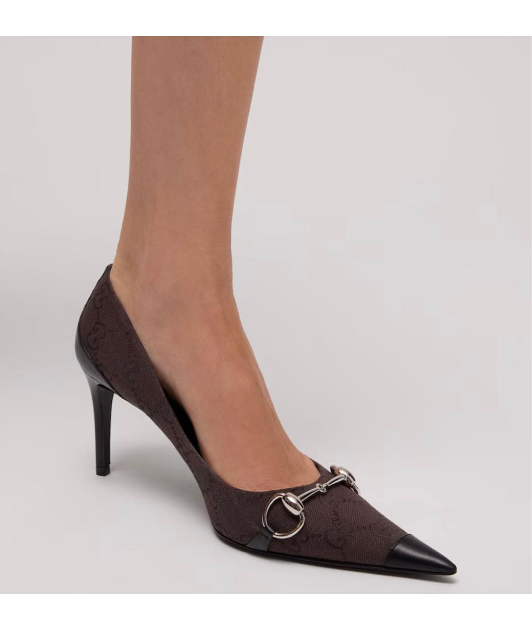 GUCCI Коричневые туфли, фото 4