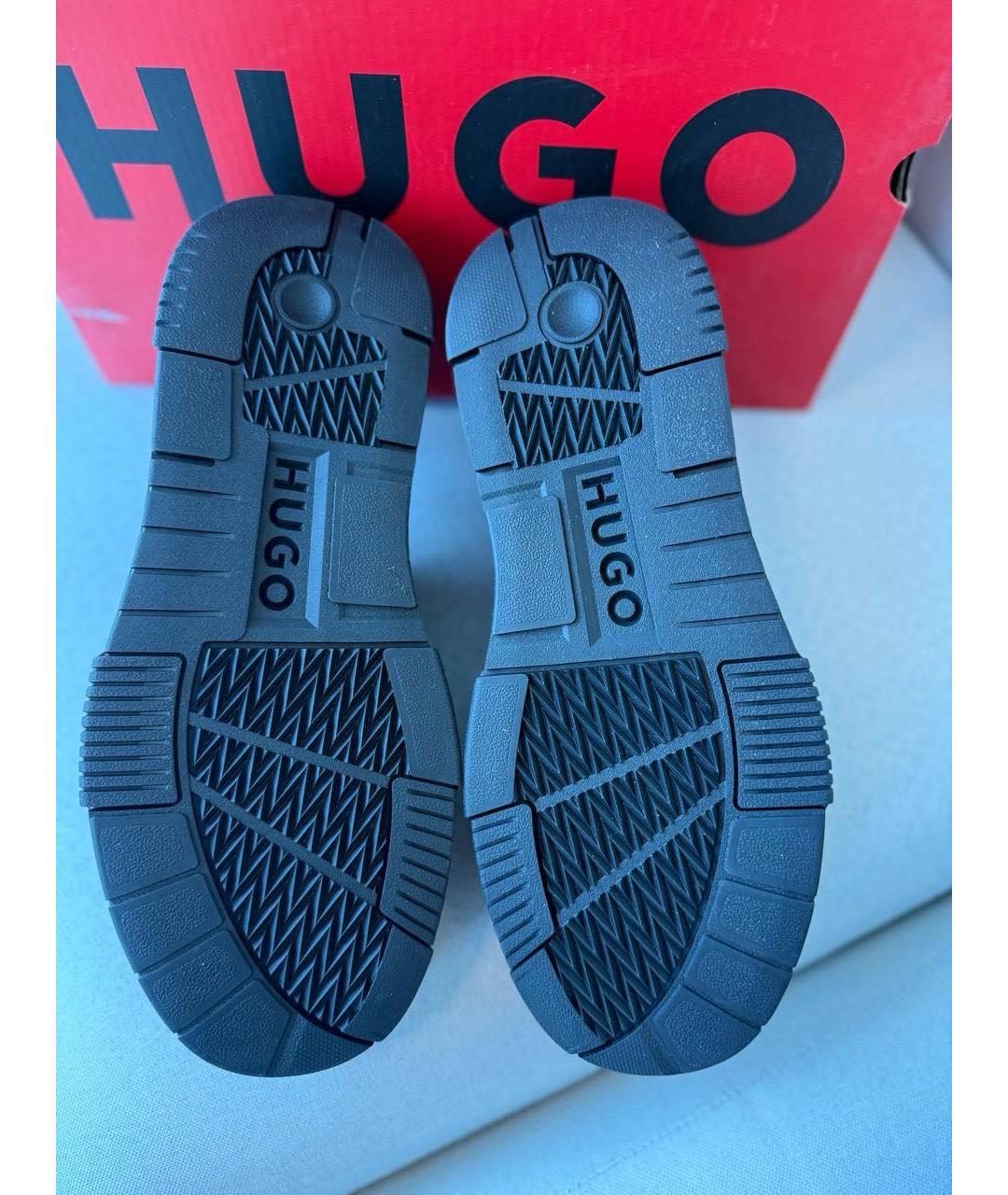 HUGO BOSS Кожаные низкие кроссовки / кеды, фото 4