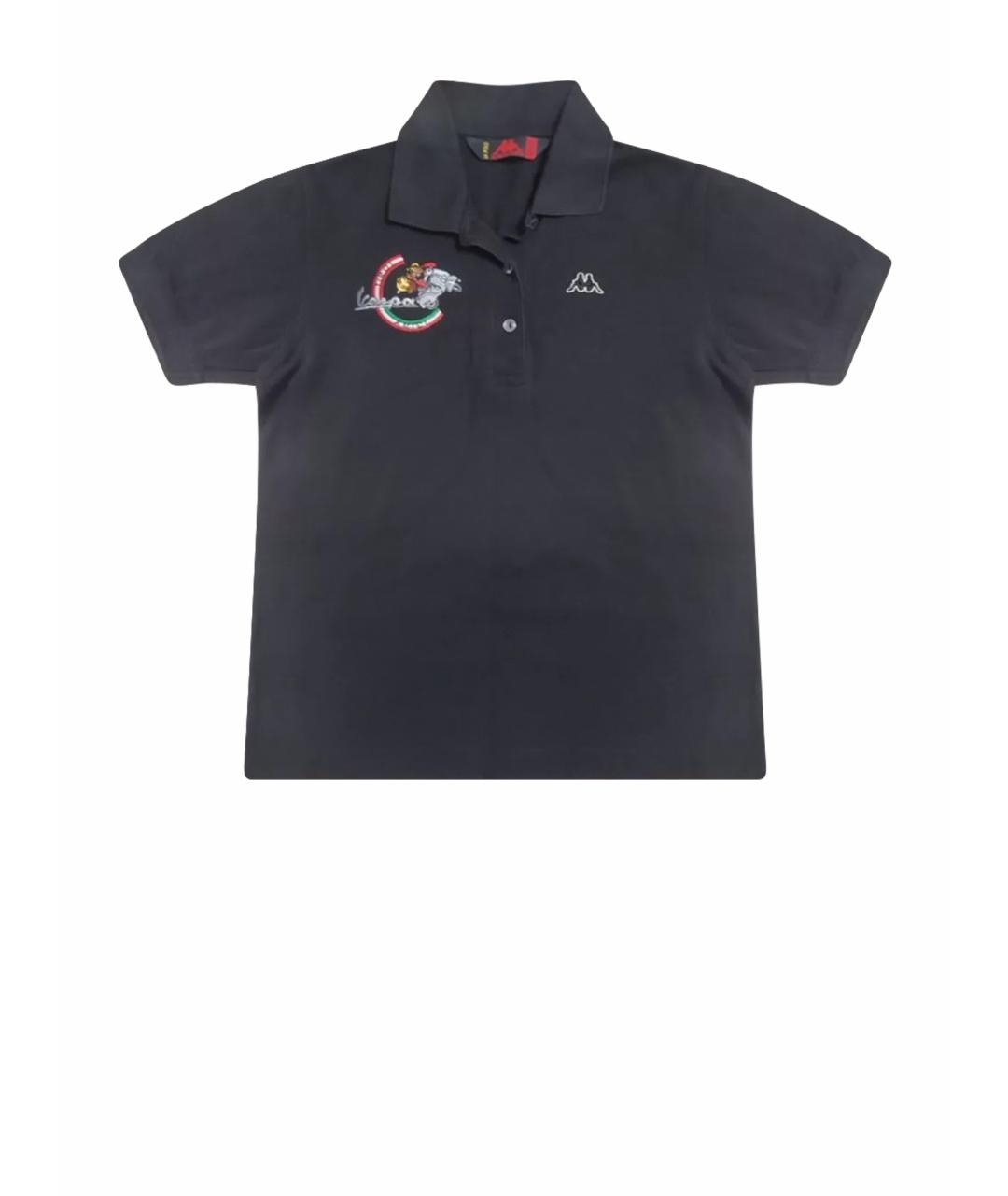 POLO RALPH LAUREN Черное хлопковое поло с коротким рукавом, фото 1